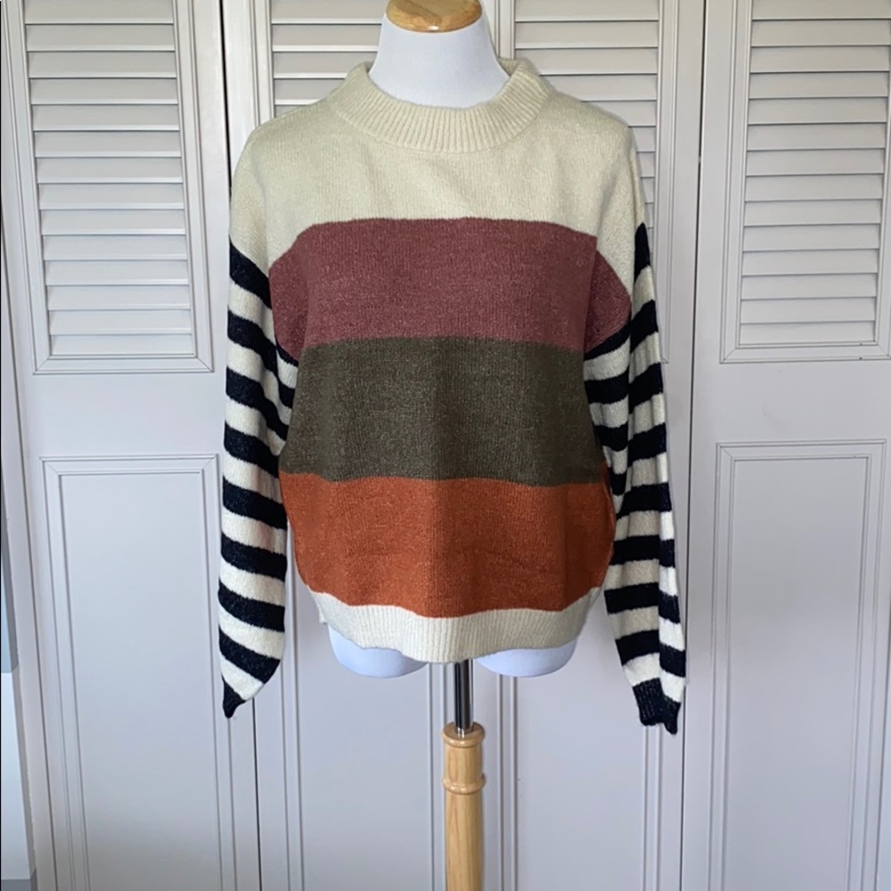 ‼️30% OFF‼️ Oversized Colorblock Sweater